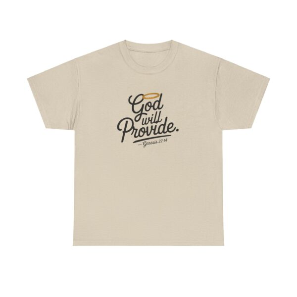 God will Provide - Unisex Heavy Cotton Tee - Image 5