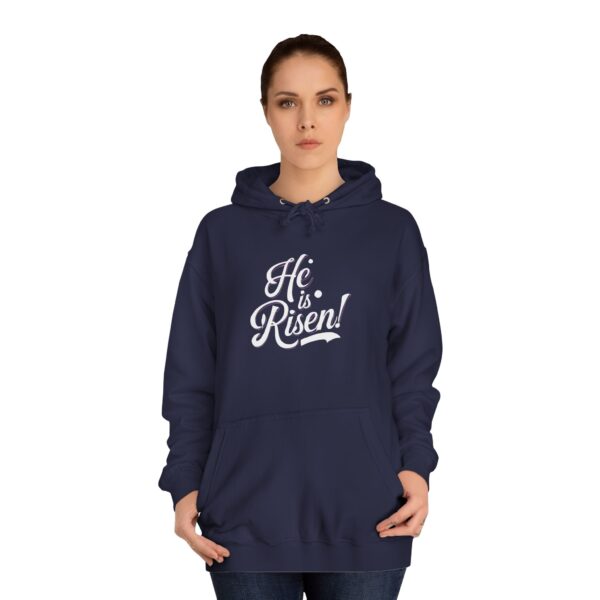He is Risen - Unisex College Hoodie - Image 8