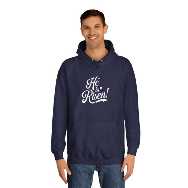 He is Risen - Unisex College Hoodie - Image 7