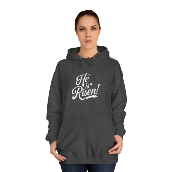 He is Risen - Unisex College Hoodie - Image 12