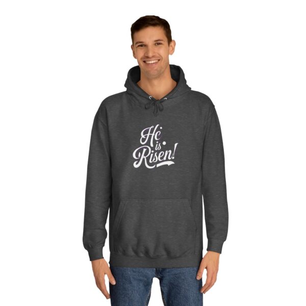 He is Risen - Unisex College Hoodie - Image 11