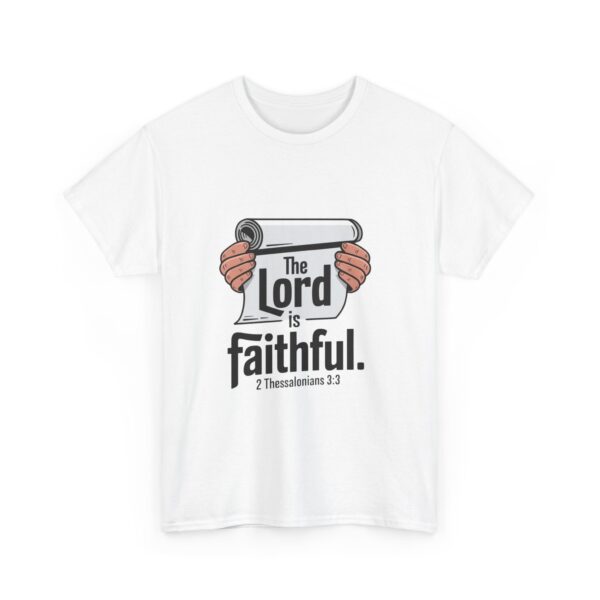 Lord is Faithful - Unisex Heavy Cotton Tee - Image 3
