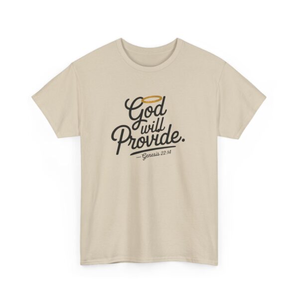 God will Provide - Unisex Heavy Cotton Tee - Image 7